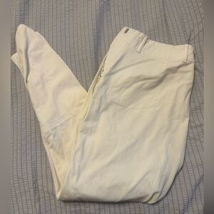 Ariat White Side Zip Breeches 28L